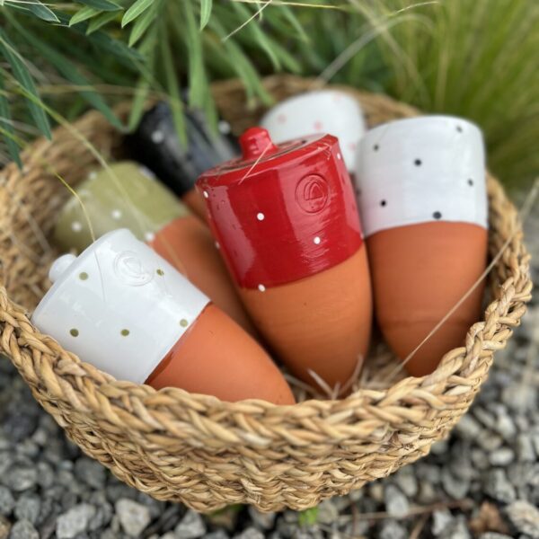 olla à planter à pois ( 25 cl )